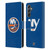 NHL New York Islanders Plain Leather Book Wallet Case Cover For Samsung Galaxy A25 5G