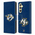 NHL Nashville Predators Plain Leather Book Wallet Case Cover For Samsung Galaxy S23 FE 5G