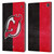 NHL New Jersey Devils Half Distressed Leather Book Wallet Case Cover For Amazon Fire Max 11 2023