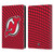 NHL New Jersey Devils Net Pattern Leather Book Wallet Case Cover For Amazon Kindle Paperwhite 5 (2021)