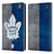 NHL Toronto Maple Leafs Half Distressed Leather Book Wallet Case Cover For Amazon Fire 7 2022