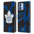 NHL Toronto Maple Leafs Cow Pattern Leather Book Wallet Case Cover For Motorola Moto G84 5G