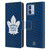 NHL Toronto Maple Leafs Net Pattern Leather Book Wallet Case Cover For Motorola Moto G84 5G