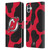 NHL New Jersey Devils Cow Pattern Leather Book Wallet Case Cover For Samsung Galaxy M04 5G / A04e