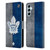 NHL Toronto Maple Leafs Half Distressed Leather Book Wallet Case Cover For Samsung Galaxy M14 5G