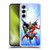 Justice League DC Comics Airbrushed Heroes Blue Purple Soft Gel Case for Samsung Galaxy A55 5G