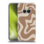 Kierkegaard Design Studio Retro Abstract Patterns Milk Brown Beige Swirl Soft Gel Case for Nothing Phone (2a)