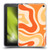 Kierkegaard Design Studio Retro Abstract Patterns Modern Orange Tangerine Swirl Soft Gel Case for Amazon Fire 7 2022