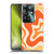 Kierkegaard Design Studio Retro Abstract Patterns Tangerine Orange Tone Soft Gel Case for OPPO Reno11 F 5G / F25 Pro 5G