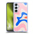 Kierkegaard Design Studio Retro Abstract Patterns Pink Blue Orange Swirl Soft Gel Case for Samsung Galaxy A55 5G