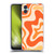 Kierkegaard Design Studio Retro Abstract Patterns Tangerine Orange Tone Soft Gel Case for Samsung Galaxy M04 5G / A04e