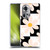 Gabriela Thomeu Retro Black & White Checkered Daisies Soft Gel Case for OPPO Reno11