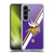 NFL Minnesota Vikings Logo Stripes Soft Gel Case for Samsung Galaxy S24+ 5G