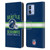 NFL Seattle Seahawks Graphics Helmet Typography Leather Book Wallet Case Cover For Motorola Moto G84 5G