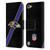 NFL Baltimore Ravens Logo Stripes Leather Book Wallet Case Cover For Apple iPod Touch 5G 5th Gen