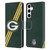 NFL Green Bay Packers Logo Stripes Leather Book Wallet Case Cover For Samsung Galaxy S24+ 5G