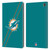 NFL Miami Dolphins Logo Stripes Leather Book Wallet Case Cover For Amazon Fire Max 11 2023