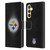 NFL Pittsburgh Steelers Artwork LED Leather Book Wallet Case Cover For Samsung Galaxy S23 FE 5G