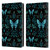Episodic Drawing Art Butterfly Pattern Leather Book Wallet Case Cover For Amazon Fire 7 2022
