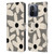 Kierkegaard Design Studio Retro Abstract Patterns Daisy Black Cream Dots Check Leather Book Wallet Case Cover For Xiaomi Redmi 12C