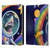 Carla Morrow Rainbow Animals Shark & Fish In Space Leather Book Wallet Case Cover For Amazon Kindle Paperwhite 5 (2021)
