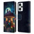 JK Stewart Graphics Mushroom House Leather Book Wallet Case Cover For Xiaomi Redmi Note 12T