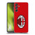 AC Milan Crest Full Colour Red Soft Gel Case for Samsung Galaxy M55 5G