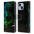 Simone Gatterwe Animals Neon Leopard Leather Book Wallet Case Cover For Apple iPhone 14 Plus
