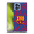 FC Barcelona Crest Patterns Glitch Soft Gel Case for Motorola Moto Edge 40 Pro