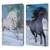 Simone Gatterwe Horses Freedom In The Snow Leather Book Wallet Case Cover For Apple iPad 10.2 2019/2020/2021