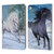 Simone Gatterwe Horses Freedom In The Snow Leather Book Wallet Case Cover For Apple iPad 9.7 2017 / iPad 9.7 2018