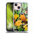LebensArt Jungle Plants And Animals Orange Bird Elements Soft Gel Case for Apple iPhone 13 Mini