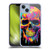 LebensArt Mix Art Rainbow Skull Soft Gel Case for Apple iPhone 14 Plus