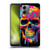 LebensArt Mix Art Rainbow Skull Soft Gel Case for Motorola Moto G14