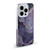 LebensArt Mineral Marble Purple Soft Gel Case for Apple iPhone 15
