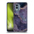 LebensArt Mineral Marble Purple Soft Gel Case for Nokia X30