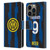 Fc Internazionale Milano 2023/24 Players Home Kit Marcus Thuram Leather Book Wallet Case Cover For Apple iPhone 14 Pro