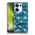 Micklyn Le Feuvre Flora And Fauna Patchwork Manta Rays in Blue Soft Gel Case for OPPO Reno8 Pro