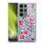 Micklyn Le Feuvre Flora And Fauna Hot Pink Block Print Poppies Soft Gel Case for Samsung Galaxy S23 Ultra 5G