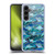 Micklyn Le Feuvre Flora And Fauna Patchwork Manta Rays in Blue Soft Gel Case for Samsung Galaxy S24+ 5G