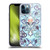 Micklyn Le Feuvre Patterns 2 Indigo Blue Art Nouveau With Peach Flowers Soft Gel Case for Apple iPhone 12 Pro Max