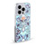 Micklyn Le Feuvre Patterns 2 Indigo Blue Art Nouveau With Peach Flowers Soft Gel Case for Apple iPhone 12 Pro Max