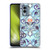 Micklyn Le Feuvre Patterns 2 Indigo Blue Art Nouveau With Peach Flowers Soft Gel Case for Nokia X30