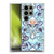 Micklyn Le Feuvre Patterns 2 Indigo Blue Art Nouveau With Peach Flowers Soft Gel Case for Samsung Galaxy S24 Ultra 5G