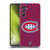 NHL Montreal Canadiens Net Pattern Soft Gel Case for Samsung Galaxy M55 5G
