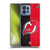 NHL New Jersey Devils Half Distressed Soft Gel Case for Motorola Moto Edge 40 Pro/Plus 2023