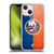 NHL New York Islanders Half Distressed Soft Gel Case for Apple iPhone 13 Mini
