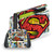 Superman DC Comics Logos And Comic Book Oversized Vinyl Sticker Skin Decal Cover for Nintendo Switch OLED Bundle