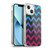 PLdesign Geometric Patterns Blue Pink Ombre Vintage Soft Gel Case for Apple iPhone 13