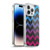 PLdesign Geometric Patterns Blue Pink Ombre Vintage Soft Gel Case for Apple iPhone 14 Pro Max & MagSafe